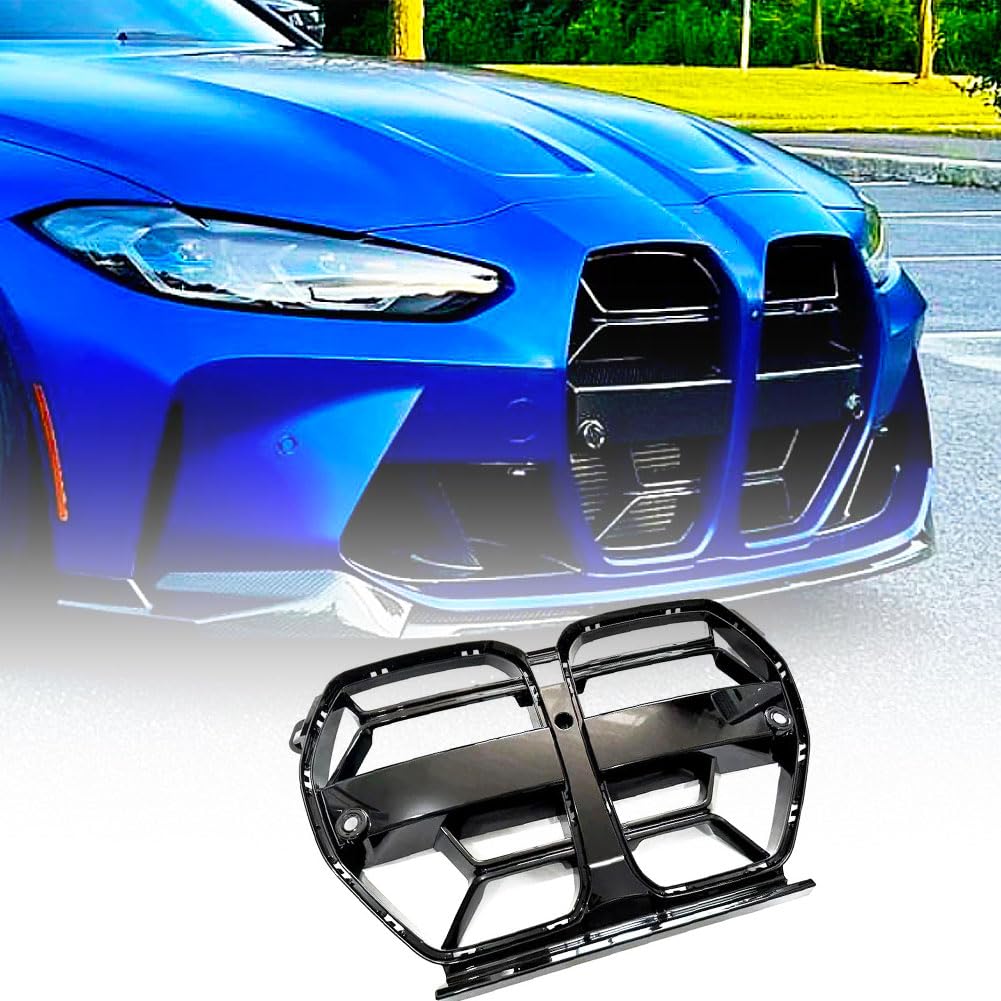 Front Bumper Grill Kidney Grille for BMW G80 M3 G82 G83 M4 2021-2025 Gloss Black Grille Replacement Style