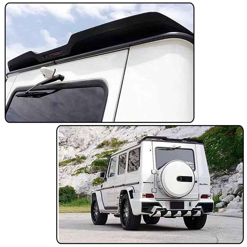 Carbon Fiber Rear Roof Spoiler for Mercedes-Benz G Wagon W463 G500 G550 G55 G63 G65 AMG 2014-2018 Trunk Spoiler Wing Aerodyna