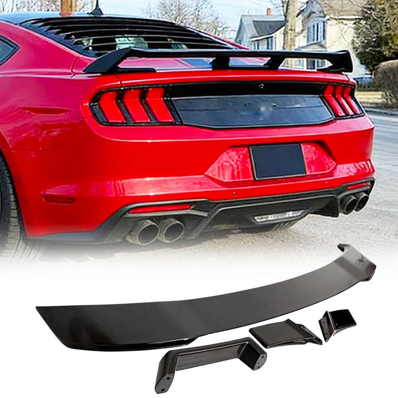 Gloss Black Rear Spoiler for Ford Mustang S650/ GT/Ecoboost/ 2024-2026 | Dark horse Trunk Duck Spoiler Wing