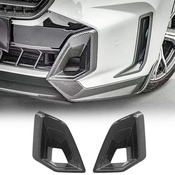 Dry Carbon Fiber Front Lower Air Vent Trim for BMW X5 G05 M50i M60i 2023-2025 Front Air Vent Cover Inlet Front Intake Ducts S