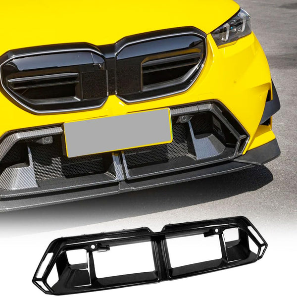 Dry Carbon Fiber Front Lower Grille Replace Compatible with BMW 5 Series G90 G99 M5 2024-2025 Front Grille Frame Bumper Grill