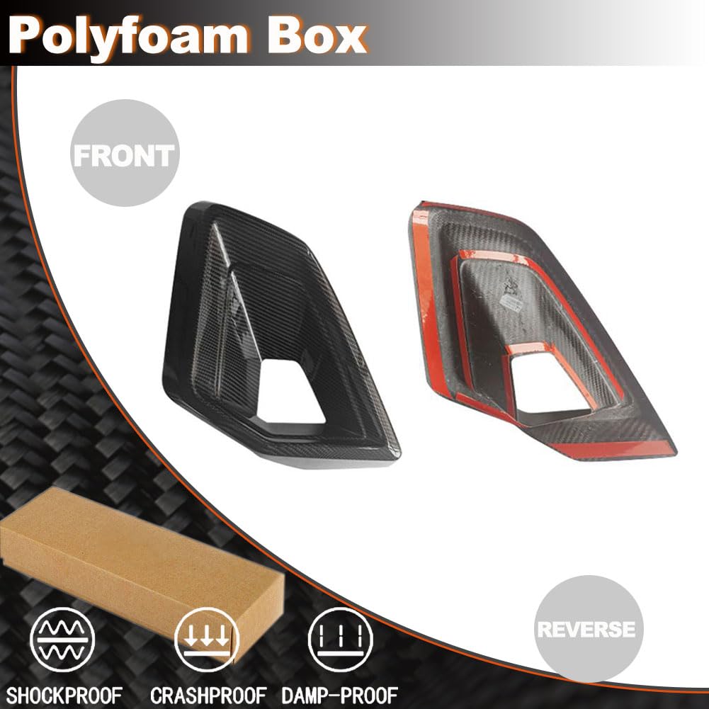 Dry Carbon Fiber Front Lower Air Vent Trim for BMW X5 G05 M50i M60i 2023-2025 Front Air Vent Cover Inlet Front Intake Ducts S