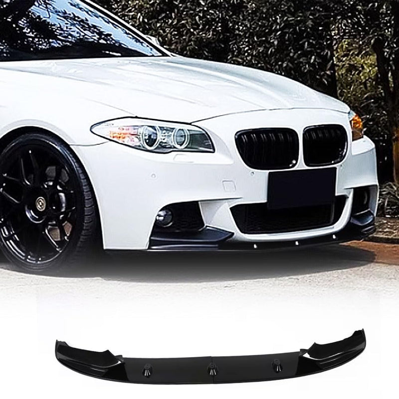 Carbon Pattern Front Lip for BMW 5 Series F10 M Sport 2011-2016 Front Bumper Lip ABS Auto Chin Spoiler Splitter Protector