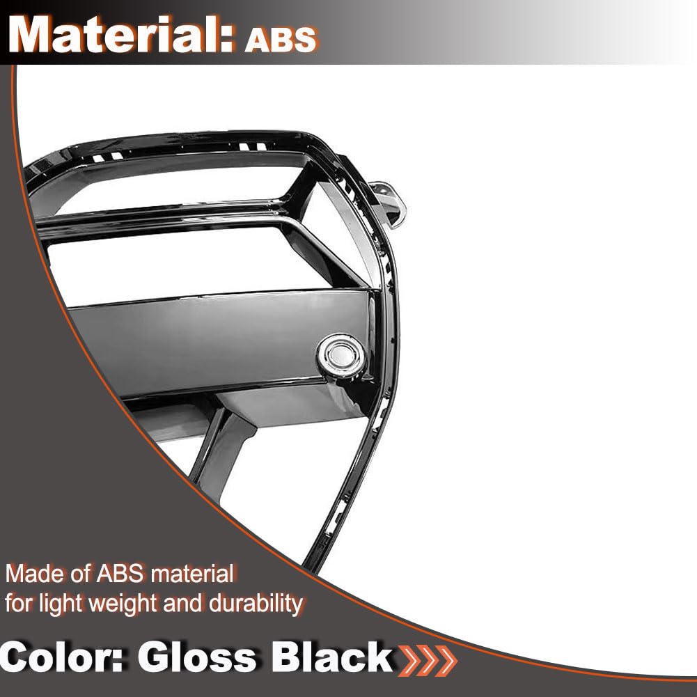 Front Bumper Grill Kidney Grille for BMW G80 M3 G82 G83 M4 2021-2025 Gloss Black Grille Replacement Style