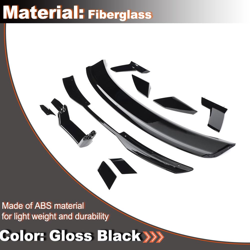 Gloss Black Trunk Spoiler Compatible with Ford Mustang Dark Horse 2024 2025 Rear Boot Lid Highkick Wing Lip Factory Outlet