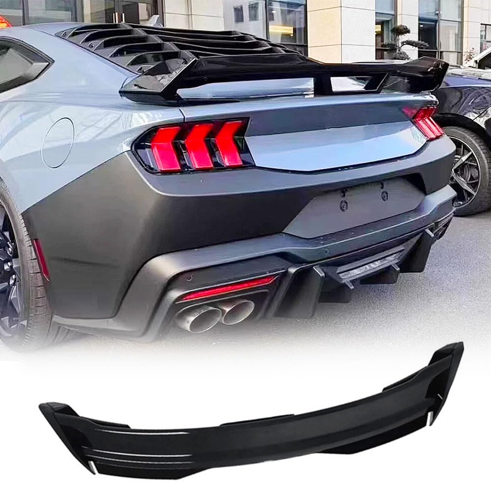 Gloss Black Trunk Spoiler Compatible with Ford Mustang Dark Horse 2024 2025 Rear Boot Lid Highkick Wing Lip Factory Outlet