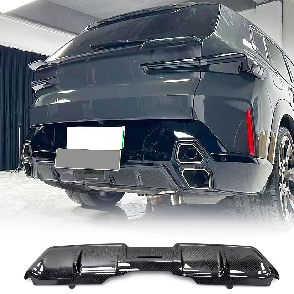 Carbon Fiber Rear Bumper Diffuser for BMW XM G09 2023-2025 Replacement | 4Door Lower Spoiler Bumper Guard Body Kit Lightweigh