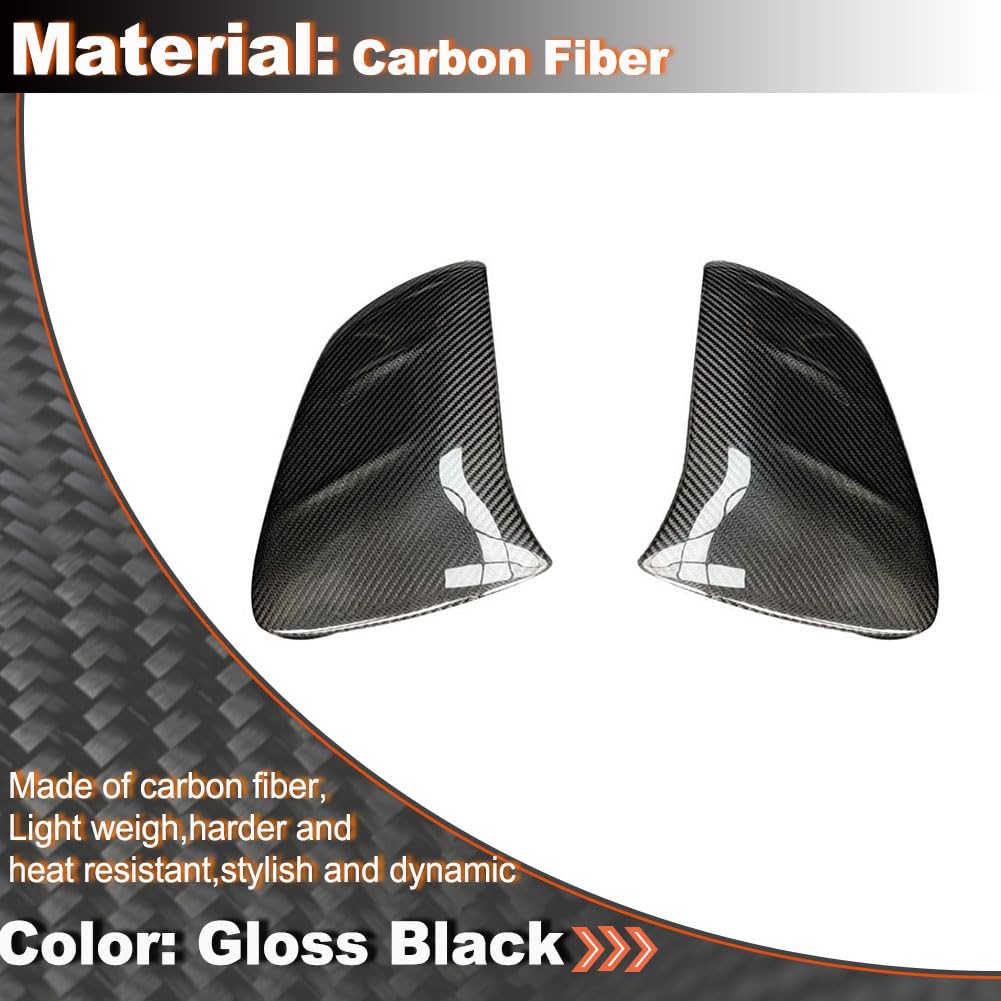 Real Carbon Fiber Mirror Caps for Porsche Taycan 9J1 Turbo S 2019-2024 Add on Style Side Rearview Mirror Cover Caps Exterior 