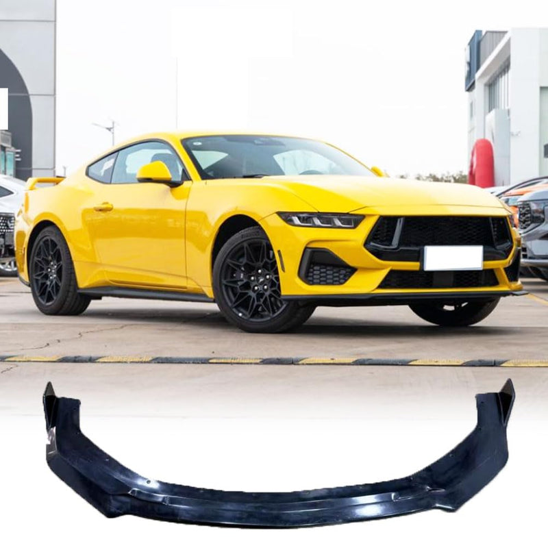 Front Bumper Lip Fits for Ford Mustang Coupe Dark Horse/Dark Horse Premium/EcoBoost/GT 2024-2025 for Mustang Convertible EcoB