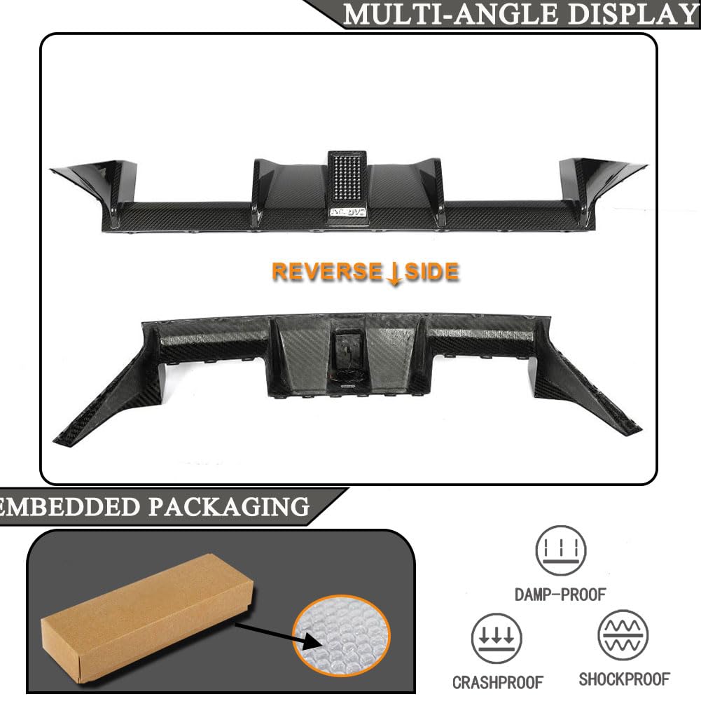 Dry Carbon Fiber Rear Bumper Diffuser for BMW G87 M2 Coupe 2022 2023 2024 | Low Bumper Lip Spoiler Lightweight Exhaust Diffus