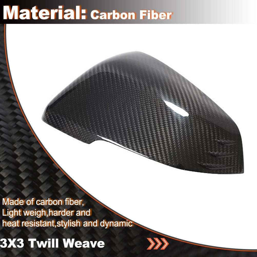 Carbon Fiber Mirror Cover Caps Fit for Toyota Supra 2018-2020 for BMW X1 F48 2016-2019 Z4 G29 2018-2020 dd on Style Side Rear