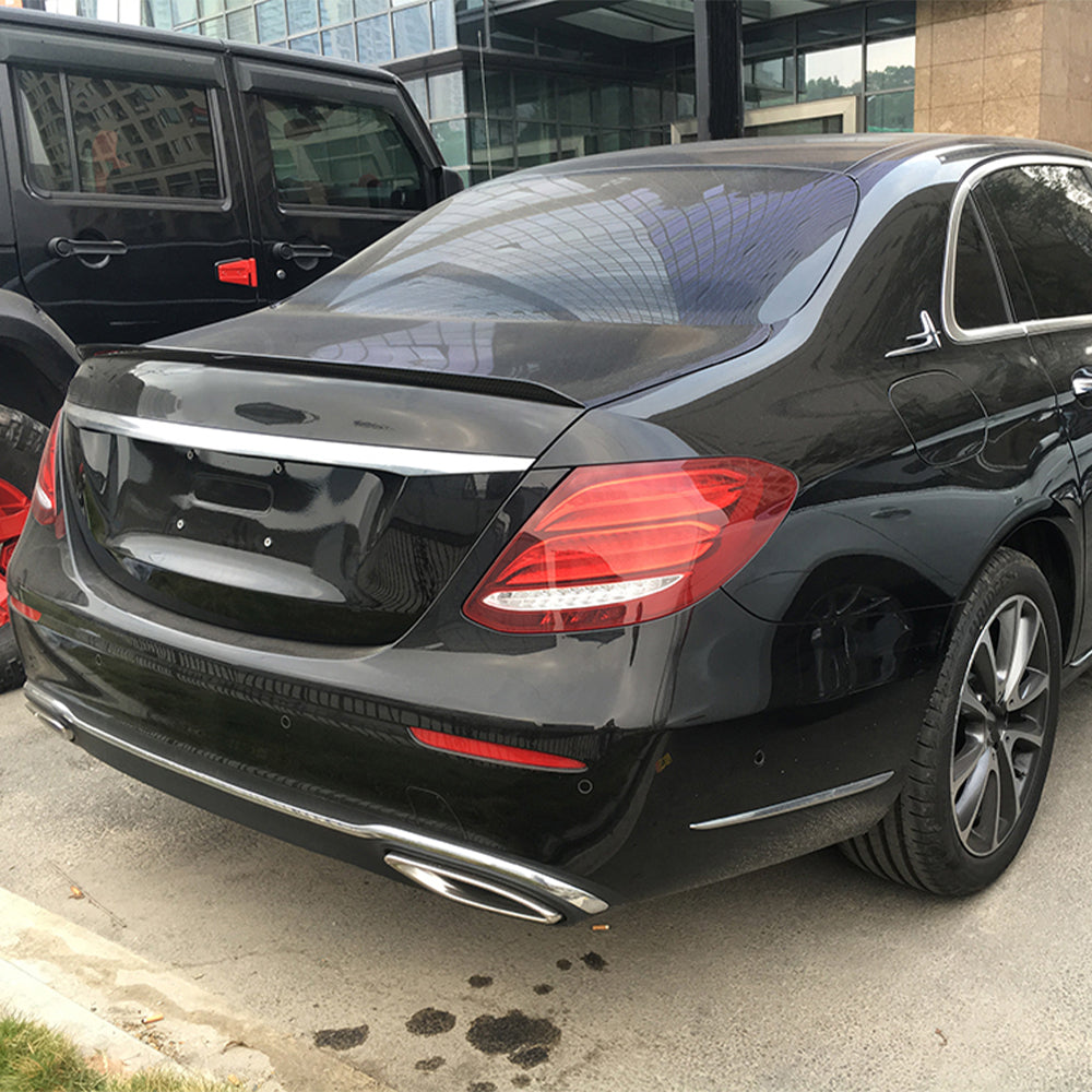AMG Style Trunk Spoiler Carbon Fiber for Mercedes Benz E-Class W213 Pre-Facelift (2016-2020)