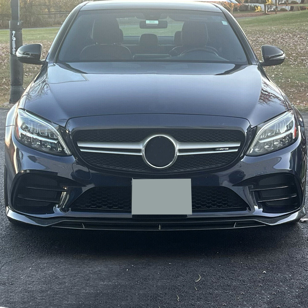 Barbus Style Carbon Fiber Front Lip for Mercedes C43 AMG W205 Facelift (2019-2021)