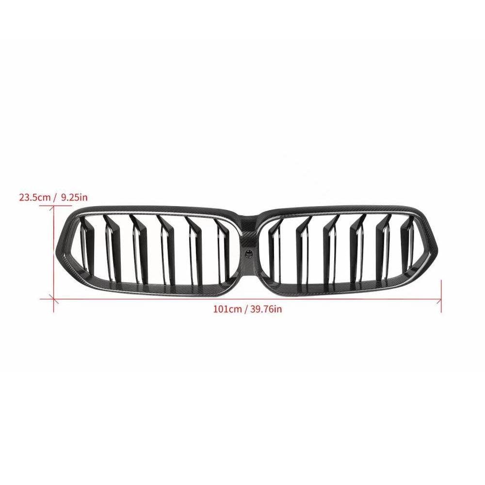 ST Style Dual Slat Carbon Fiber Front Grille for BMW 6 Series G32 GT (2017+)