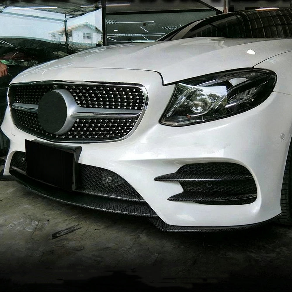 ML Style Front Lip Carbon Fiber for Mercedes Benz E-Class W213 C238 Pre-Facelift (2016-2020)