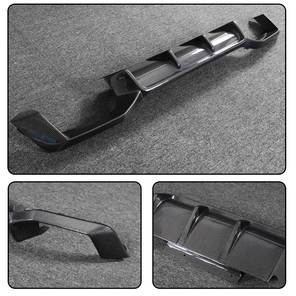 Real Carbon Fiber Rear Bumper Diffuser for BMW X4M F98 M40i Sport Utility 4-Door 2023-2024 Lower Bumper Lip Diffuser Body Kit
