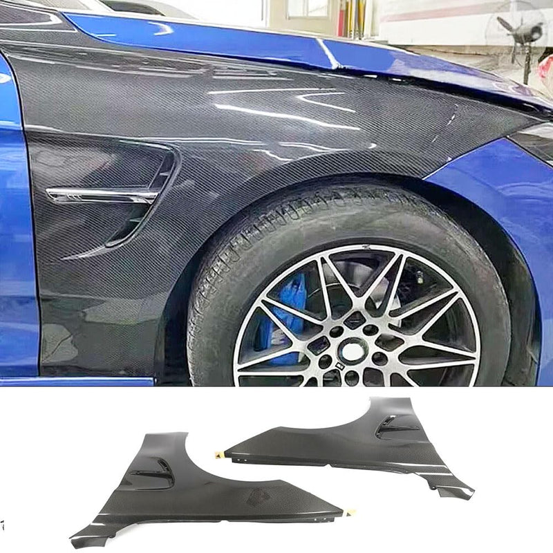 Carbon Fiber Side Fender Vent for BMW 4 Series F32 F36 M Sport 2Door 4Door 2014-2018 Front Air Intake Scoop Cover Trim 1Pair 