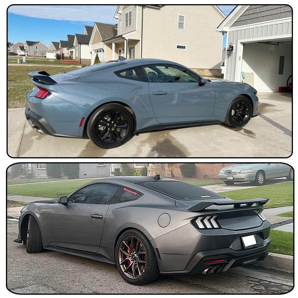 Gloss Black Rear Spoiler for Ford Mustang S650/ GT/Ecoboost/ 2024-2026 | Dark horse Trunk Duck Spoiler Wing