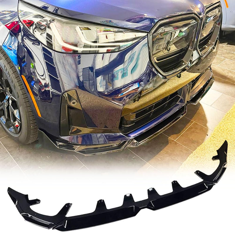 Gloss Black Front Lip Spoiler Compatible with BMW X3 G45 2025+ Sport Utility 4-Door ABS Car Front Bumper Lower Spoiler Lip Sp