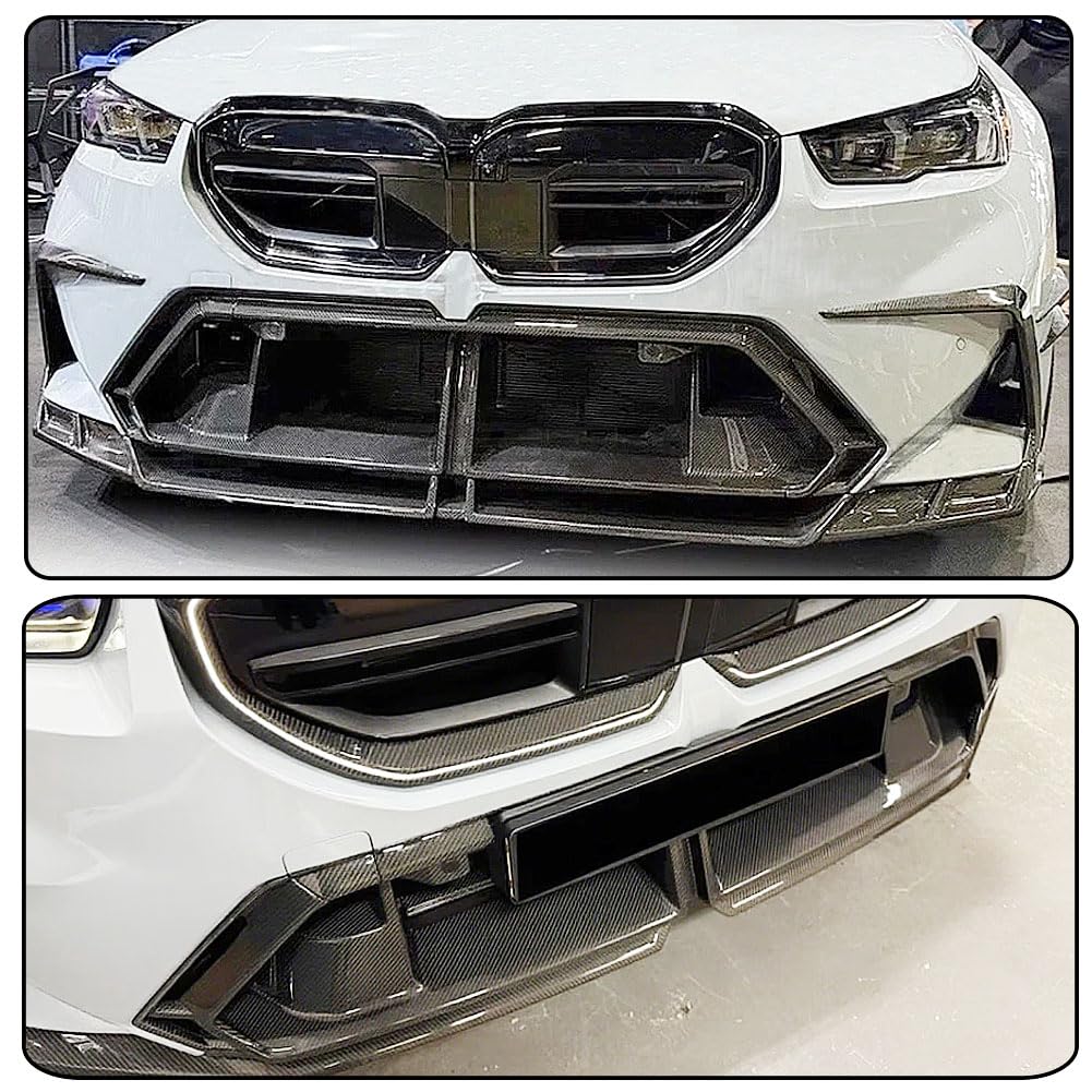 Dry Carbon Fiber Front Lower Grille Replace Compatible with BMW 5 Series G90 G99 M5 2024-2025 Front Grille Frame Bumper Grill