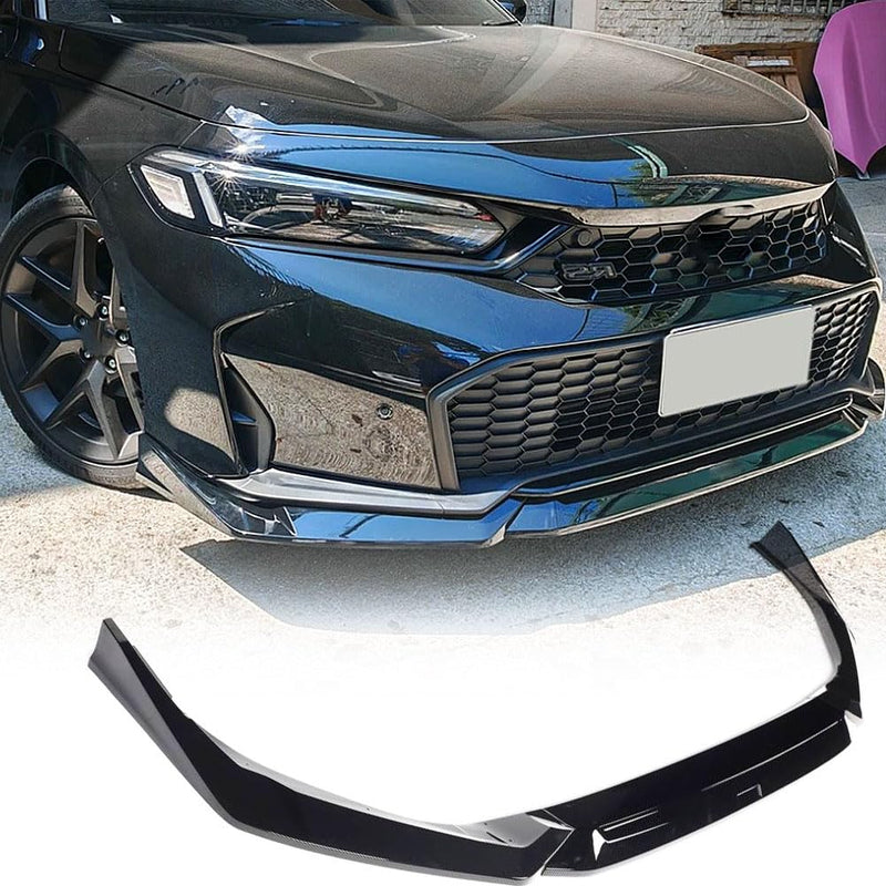 Gloss Black Front Lip Spoiler Compatible with Honda Accord 11th 2025UP PP Front Lip Splitter Air Dam Bumper Protection Spoile