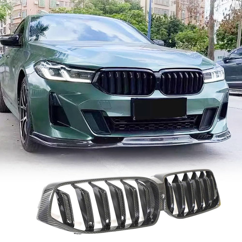 Dry Carbon Fiber Front Grille for BMW G32 GT 6 Series Gran Turismo Facelift 2020-2022 Replacement style Auto Bumper Kidney Gr