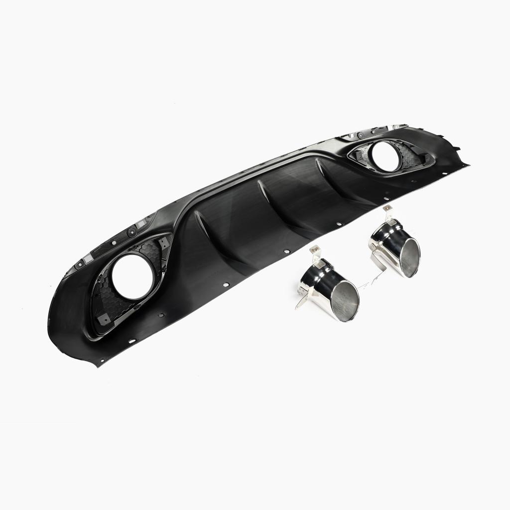 Matt Black Rear Diffuser for Alfa Romeo Giulia Base Sedan (2017-2022)