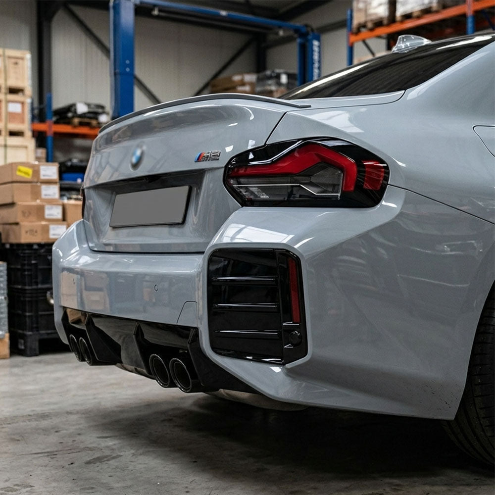 Gloss Black Rear Bumper Vent Trim for BMW M2 G87(2023-present)