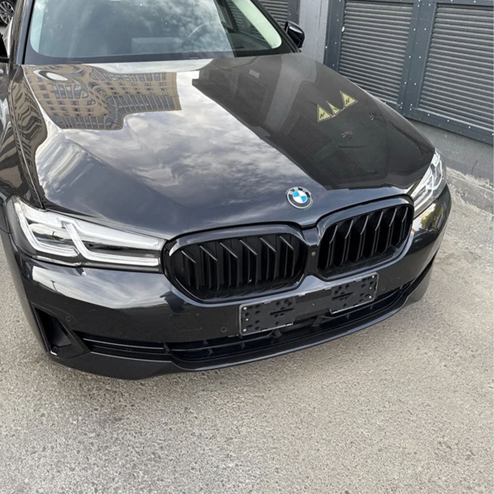 Dual Slat Gloss Black Front Grille for BMW 5 Series G30/G31 LCI (2020–2023)