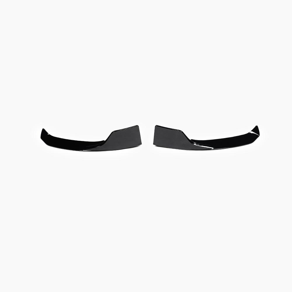 BRABUS Style Gloss Black Front Lip for MERCEDES-BENZ A-Class W177 AMG Line Hatchback (2018+) front view