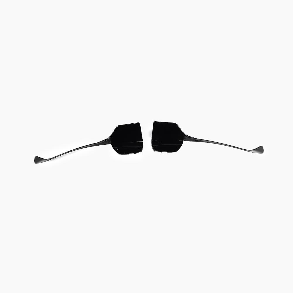 BRABUS Style Gloss Black Front Lip for MERCEDES-BENZ A-Class W177 AMG Line Hatchback (2018+) back view