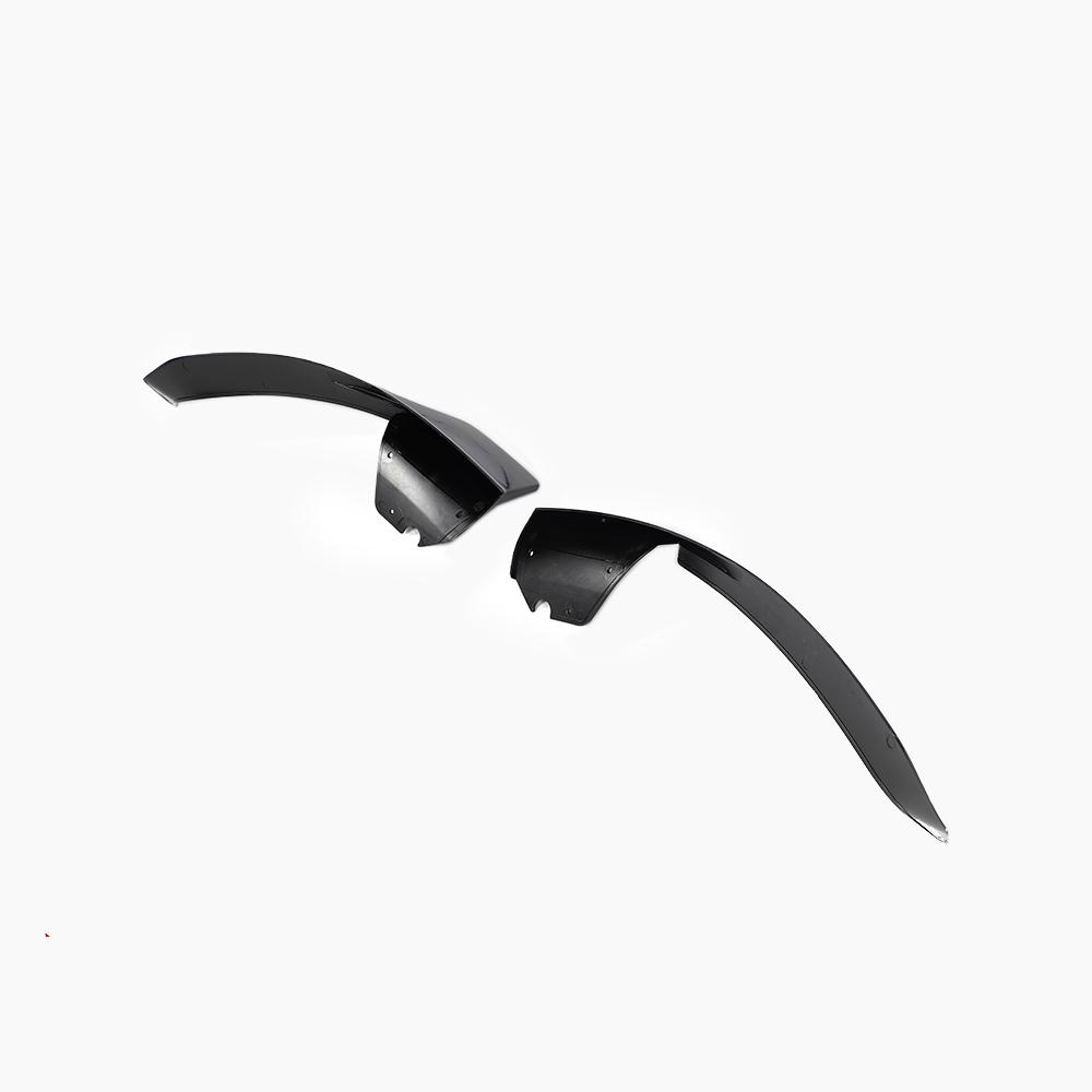 BRABUS Style Gloss Black Front Lip for MERCEDES-BENZ A-Class W177 AMG Line Hatchback (2018+) back view