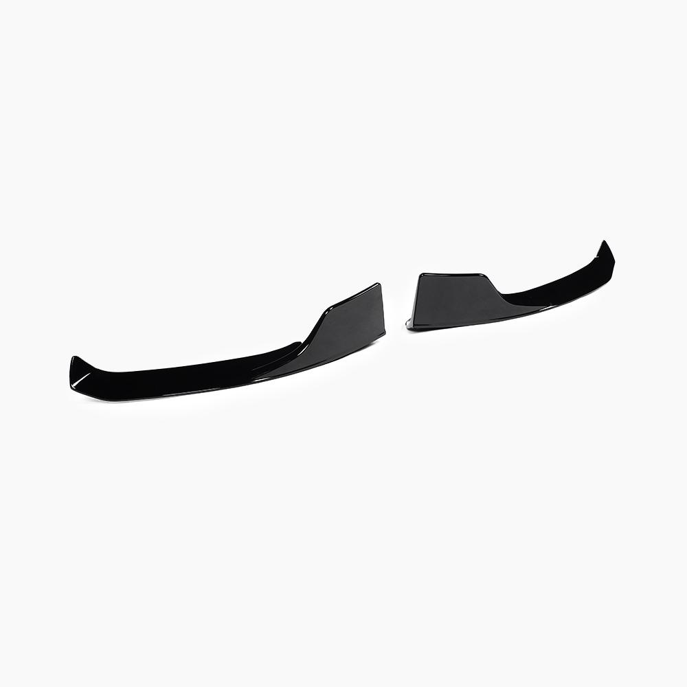 BRABUS Style Gloss Black Front Lip for MERCEDES-BENZ A-Class W177 AMG Line Hatchback (2018+) front view
