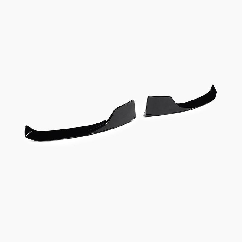 BRABUS Style Gloss Black Front Lip for MERCEDES-BENZ A-Class W177 AMG Line Hatchback (2018+) front view
