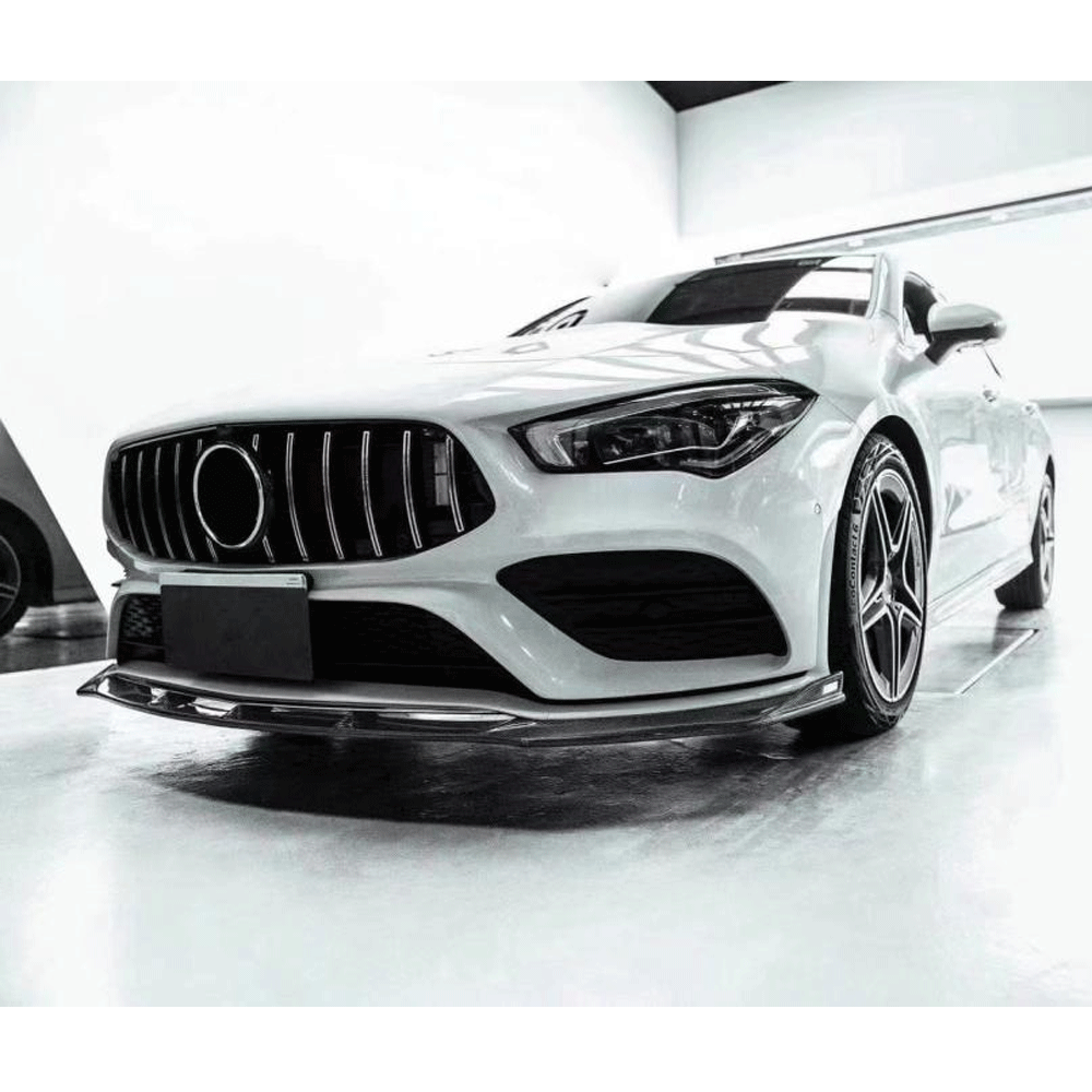 FD Style Carbon Fiber Front Lip for Mercedes-Benz CLA C118 Pre‑Facelift (2019–2022)