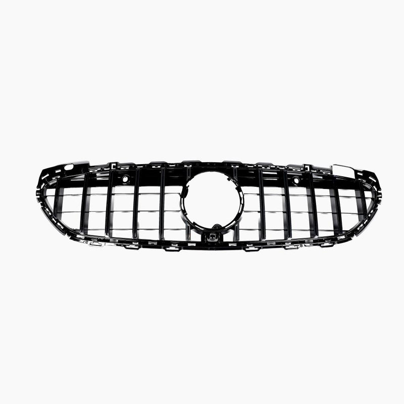 Chrome Style Gloss Black Mercedes Benz C-Class W206 Front Grille 
