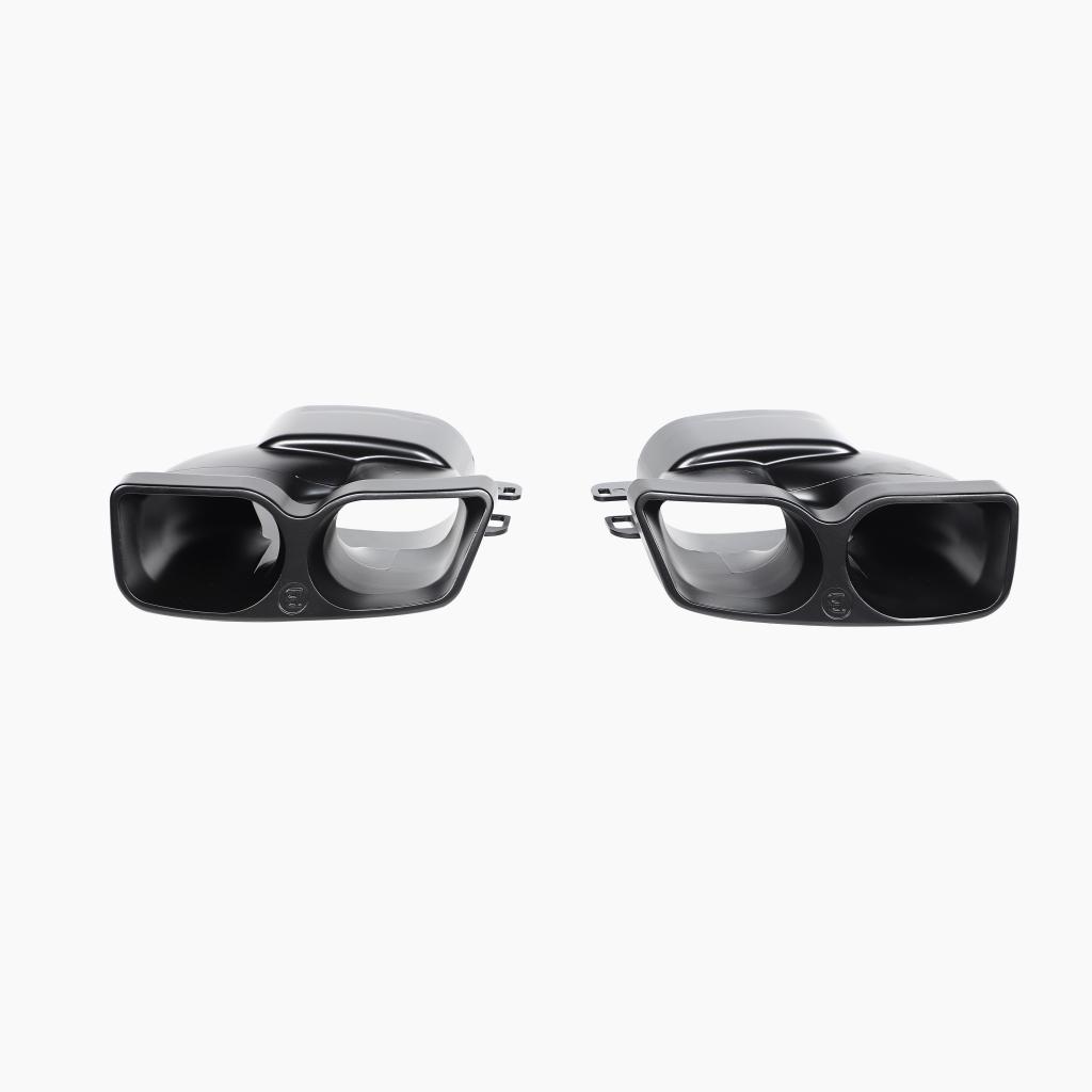 Brabus Style Gloss Black Rear Diffuser Lip Set for Mercedes-Benz S-Class W222 Pre-Facelift (2014-2017)