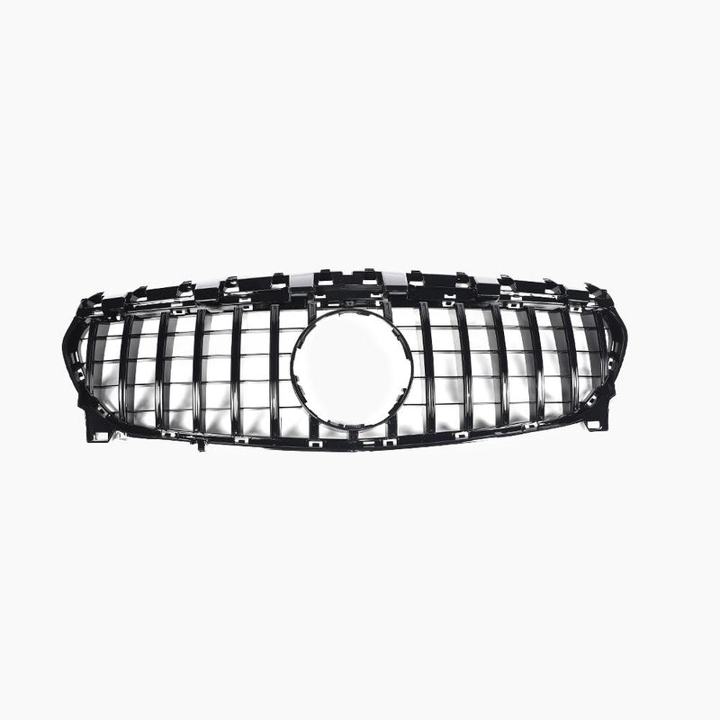 Benz C117 glossy black front bumper grille -front view