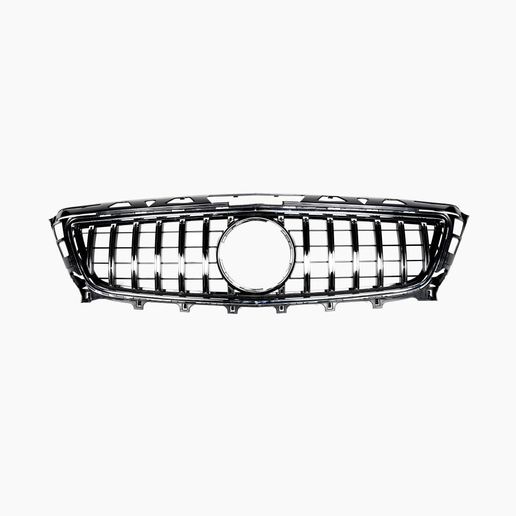 Benz CLS C218 gloss black front grille- front view