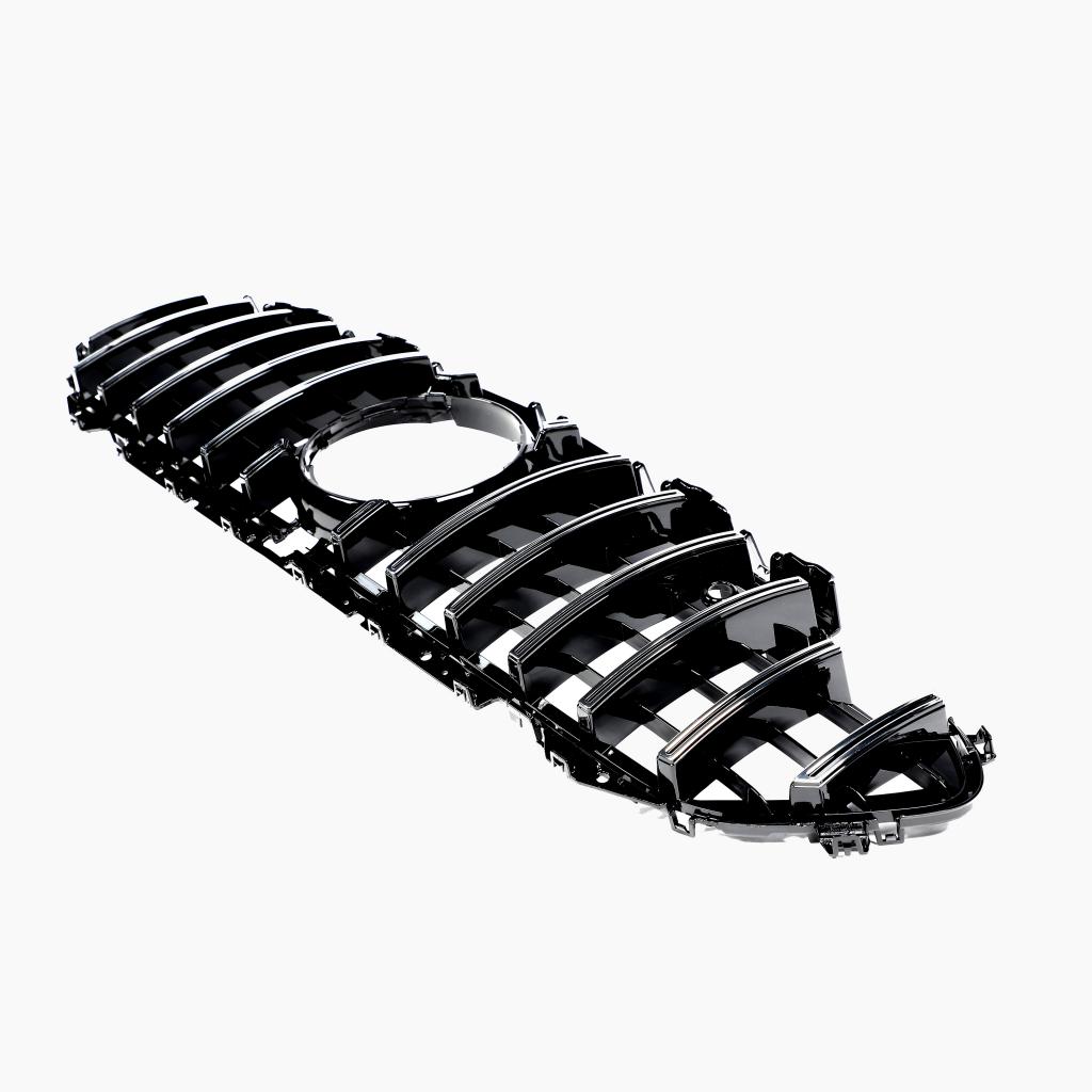 Benz CLS C257 front upper grille- side angle view