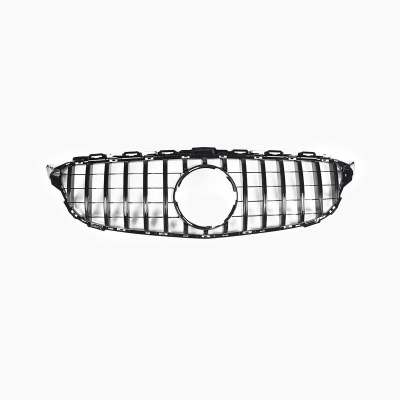 Gloss Black Mercedes Benz C-Class W205 Facelift (2019-2021) Front Grille 