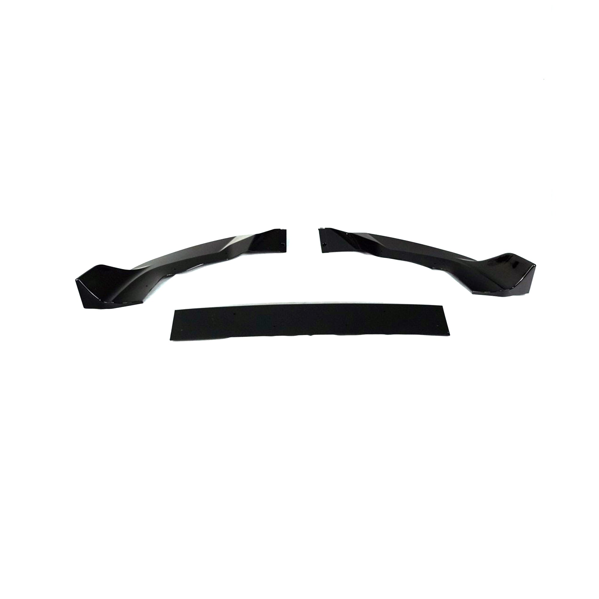Gloss Black 3-Piece Front Lip for BMW M2 F87 (2016-2021)