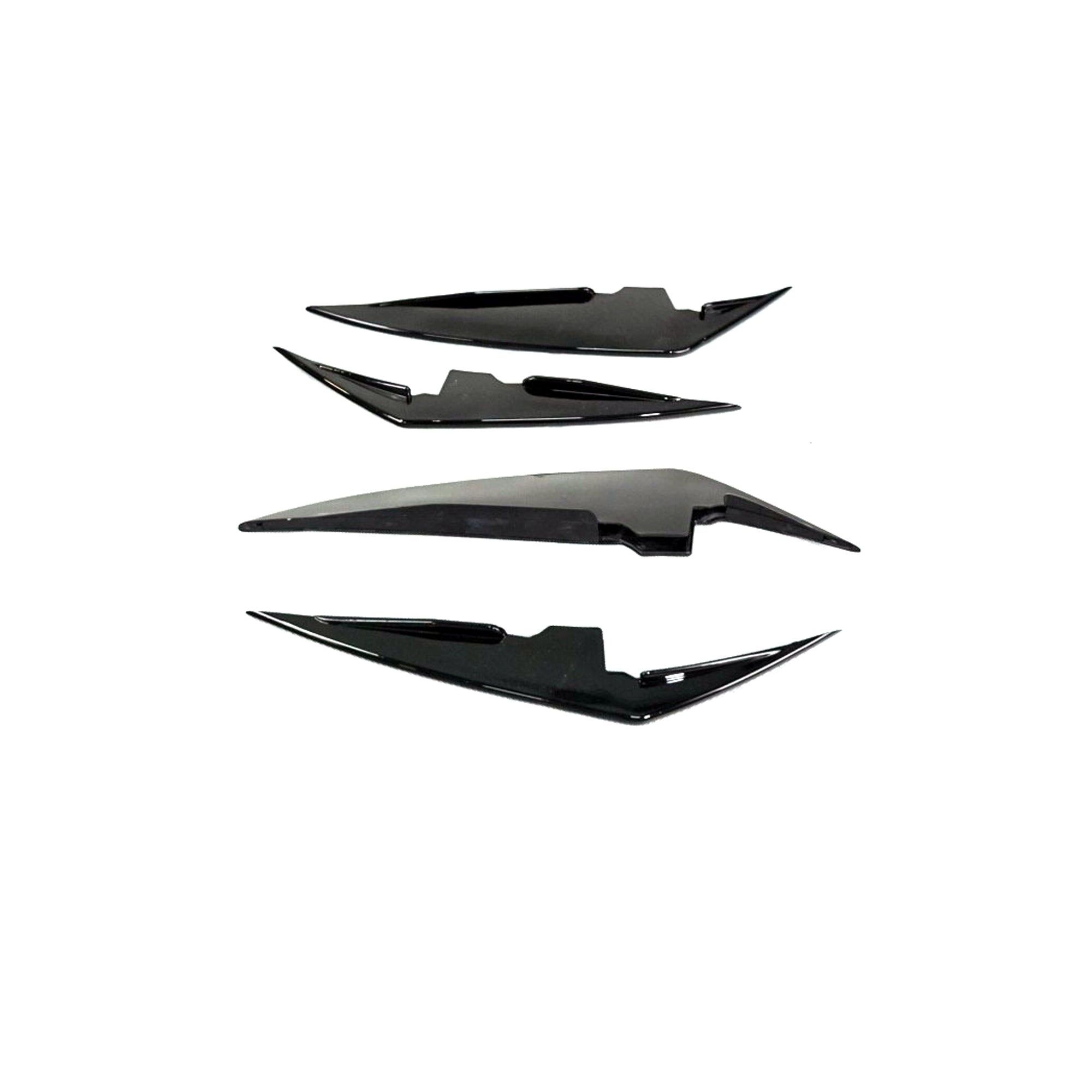 Gloss Black Front Bumper Canards for BMW 3 Series G20 LCI(2023-present)