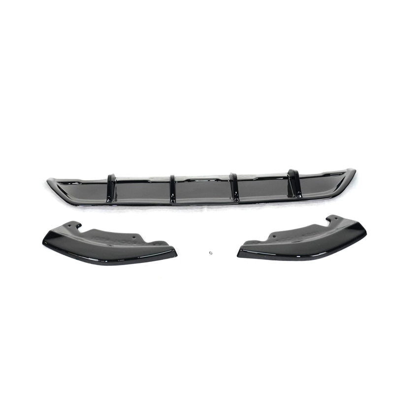 Gloss Black Rear Diffuser for Volkswagen T-Roc Facelift (2017-2021)