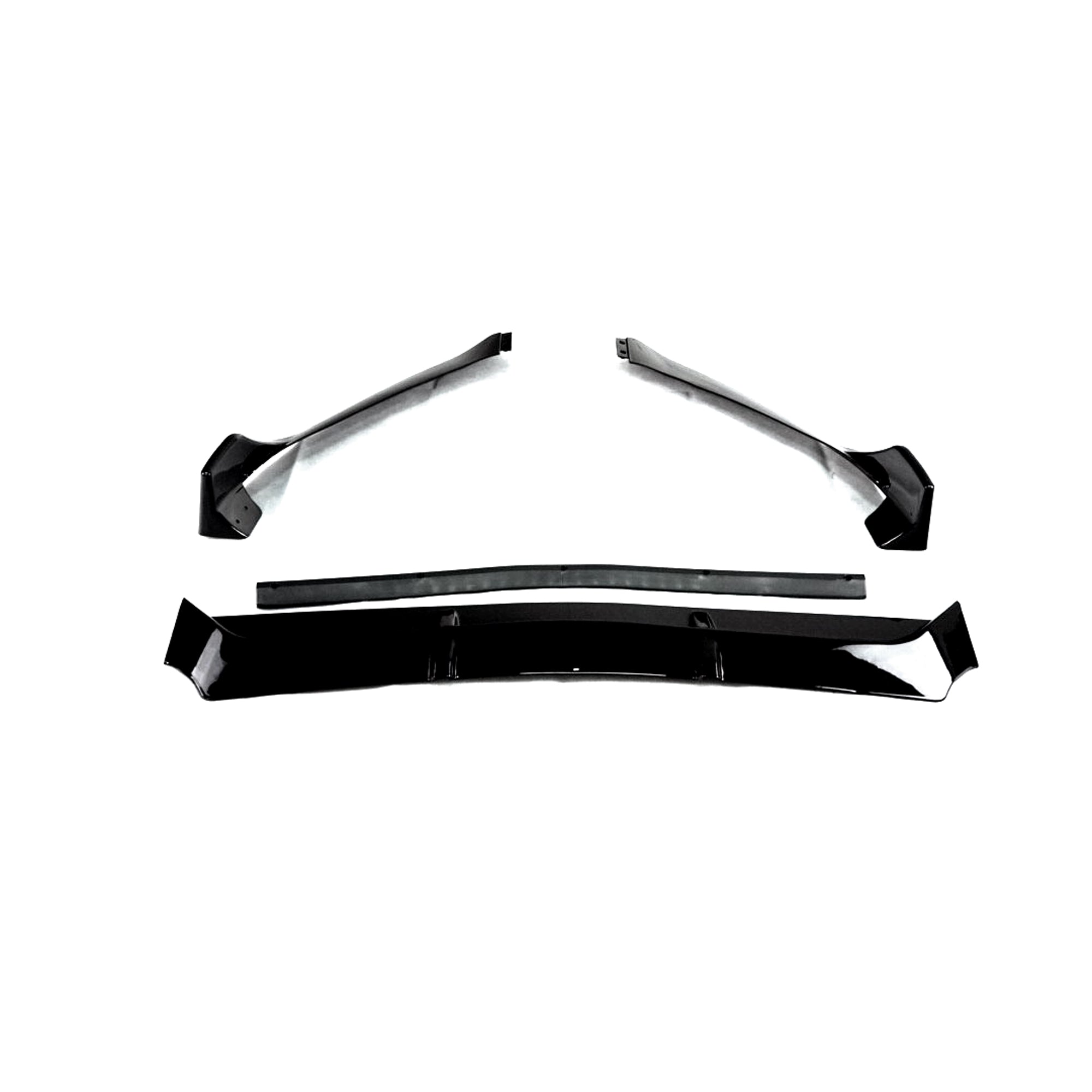 Gloss Black Front Lip For Mercedes-Benz C-Class W205 Pre-Facelift(2015–2018)