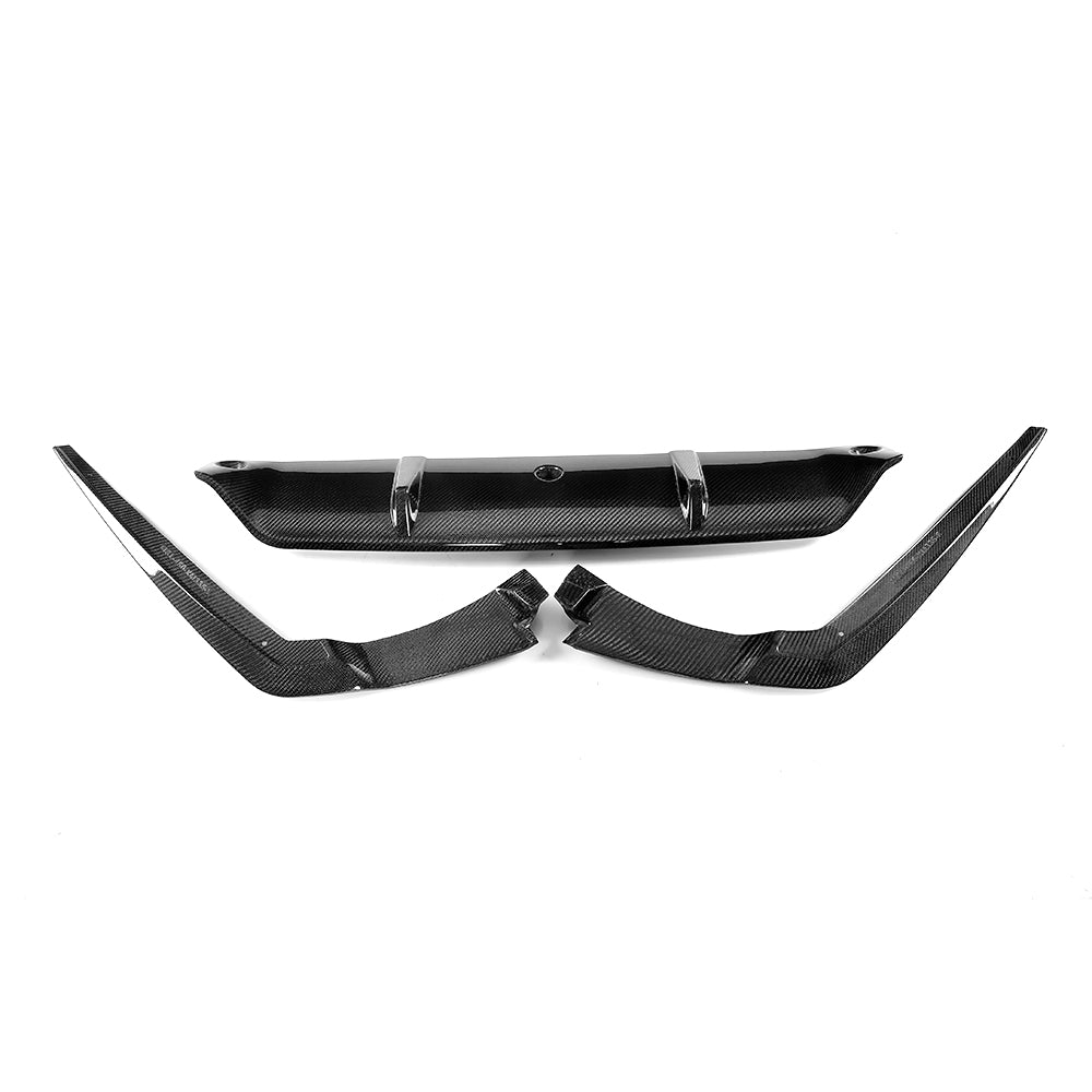 3D Style Carbon Fiber Rear Diffuser for BMW 5 Series G30, G31 Pre-LCI M-Sport (2017–2020)