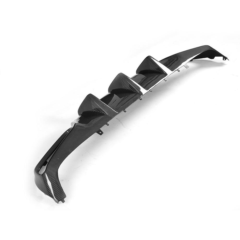 Carbon Fibe Racing Rear Bumper Diffuser Fit For Benz C Class A205 C205 C63 AMG(2014-2018)