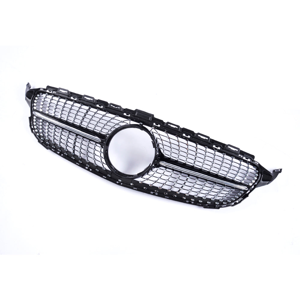 DIAMOND Front Grille For Mercedes Benz C‑Class W205 Pre‑Facelift (2014–2018)