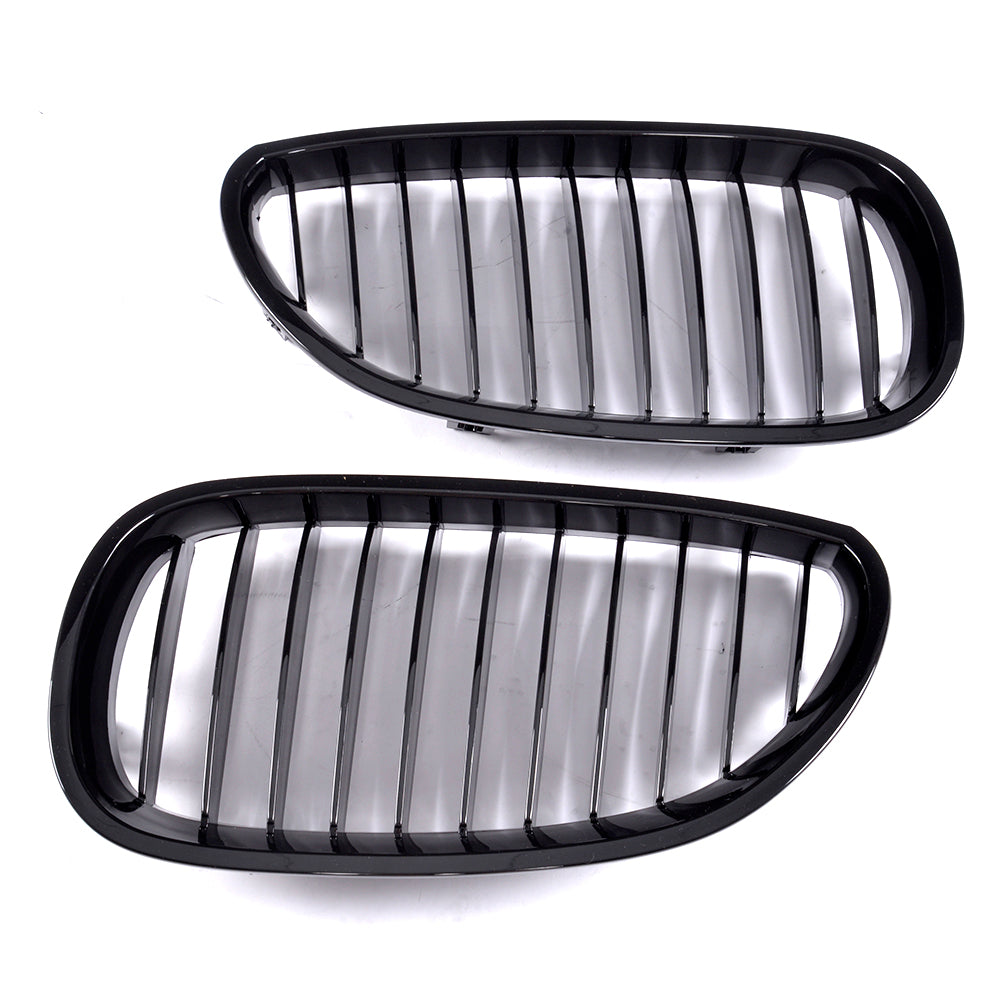 ST Style Single Slat Gloss Black Front Grille for BMW 5 Series E60 (2004-2010)