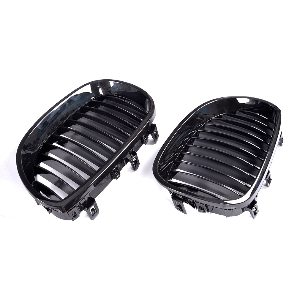 ST Style Single Slat Gloss Black Front Grille for BMW 5 Series E60 (2004-2010)